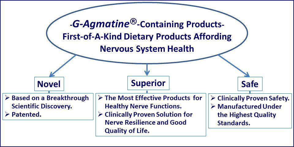 A diagram of the process of making g-agmatine products.